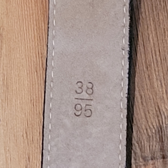 VINTAGE QUO VADIS Elegant Designs Woodwards & Stores Leather Belt, Grey - Picture 7 of 9